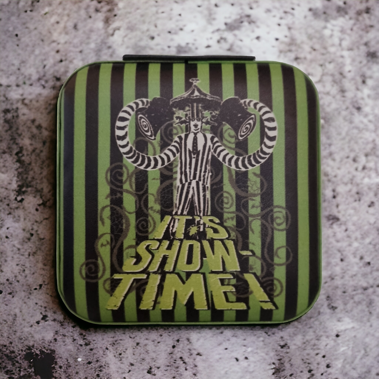 Beetlejuice-Themed Mini Travel Jewellery Box - Elevate Your Style