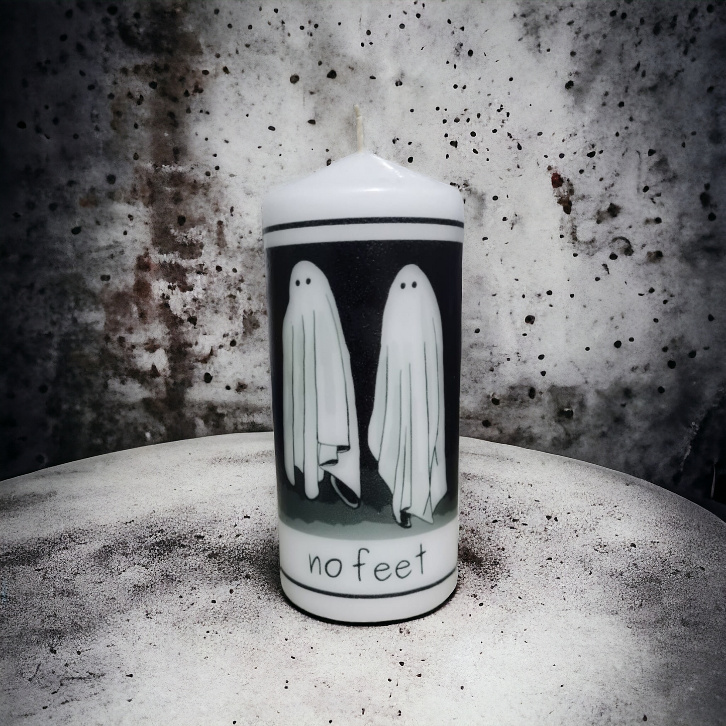 Handmade 'No Feet' Inspired Pillar Candle - Illuminate Your Space