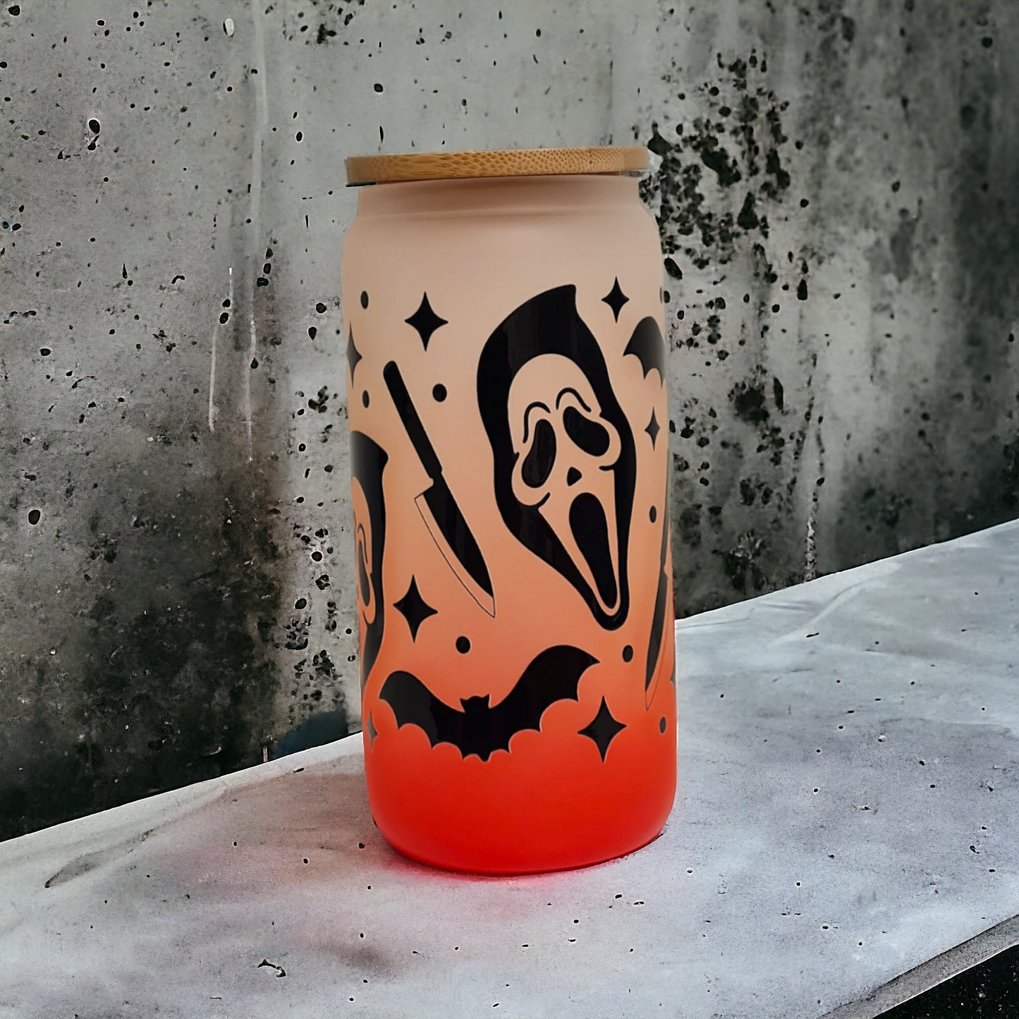 Scream Inspired 500ml Libby Glass – A Chillingly Stylish Drinkware for Horror Fans