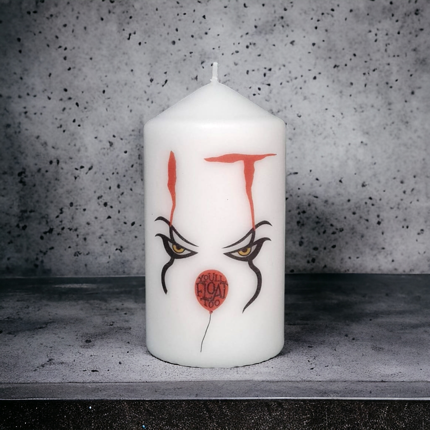 Pennywise Inspired Pillar Candle - The Ultimate Home Décor Piece