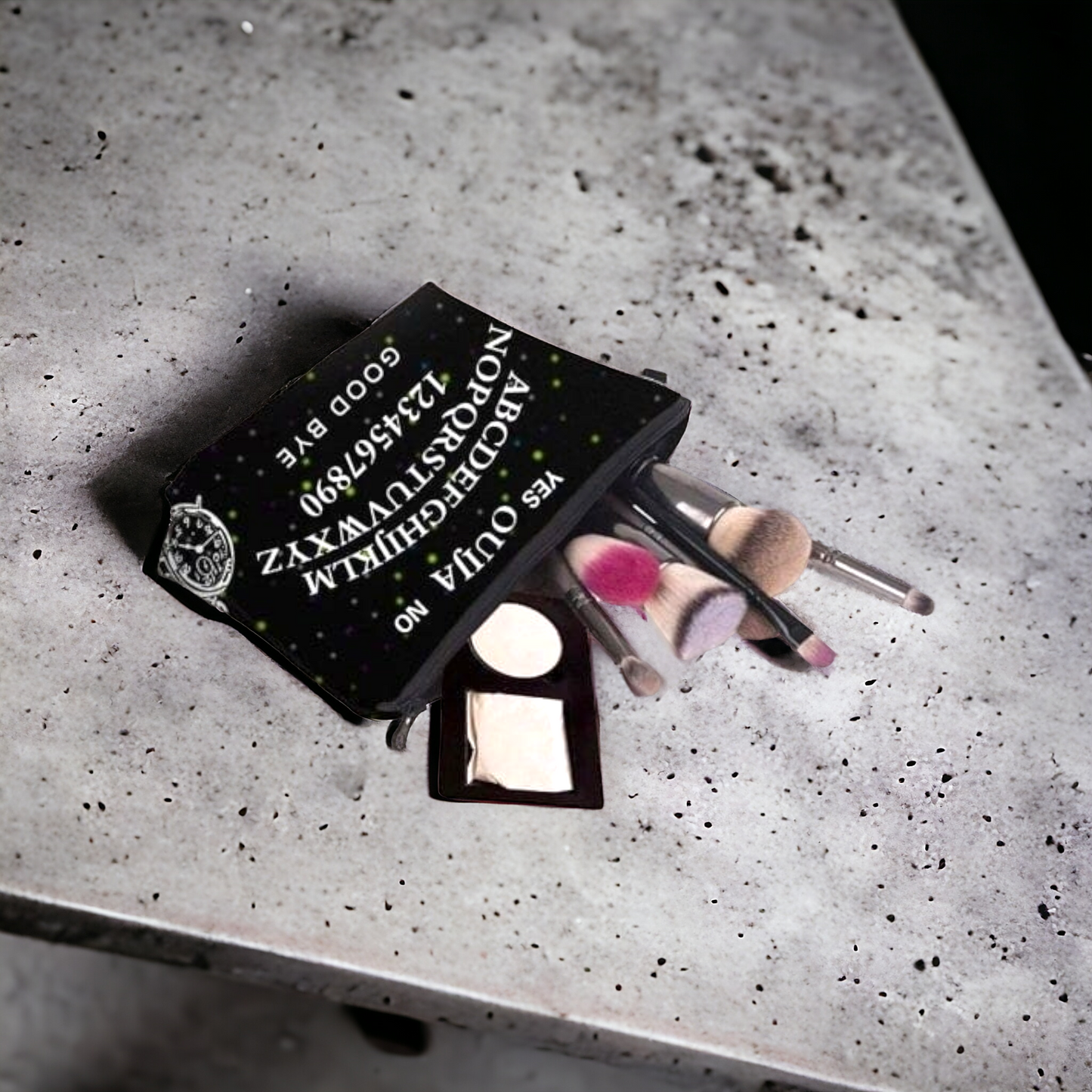Ouija Bag Zip-Up Makeup/Pencil Case - Designed For Fans Of The Occult