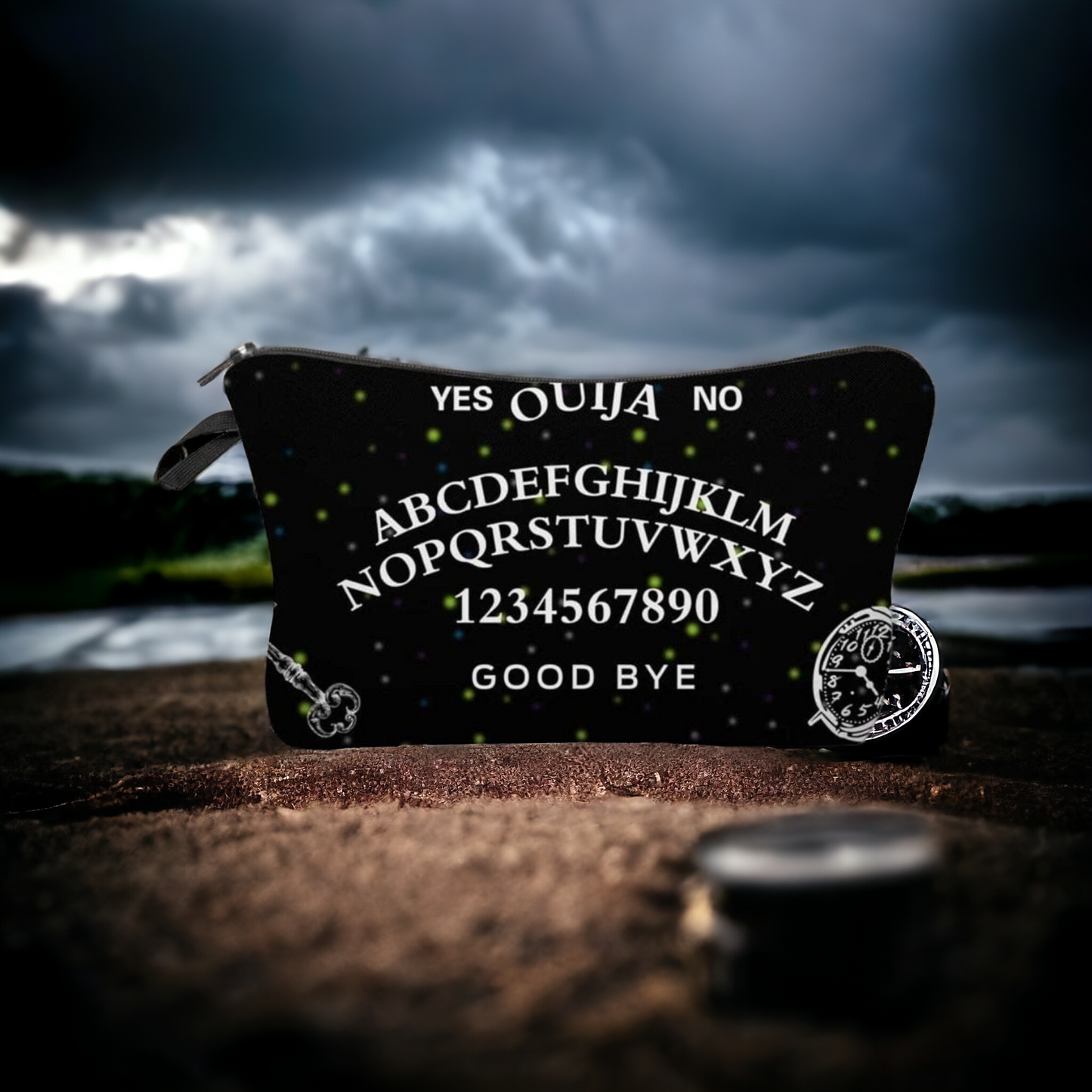 Ouija Bag Zip-Up Makeup/Pencil Case - Designed For Fans Of The Occult