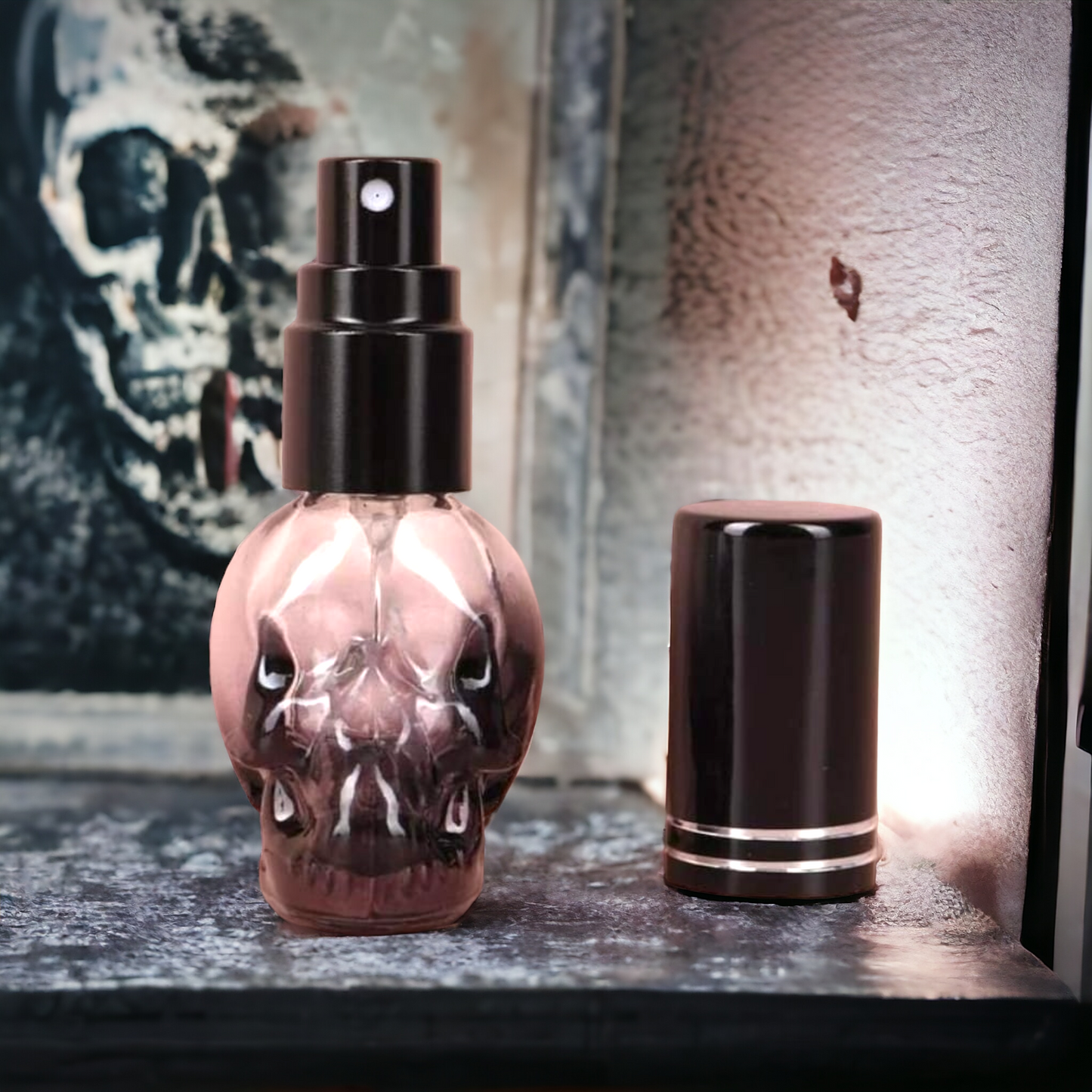 8ml Travel Skull Refillable Empty Perfume Bottle