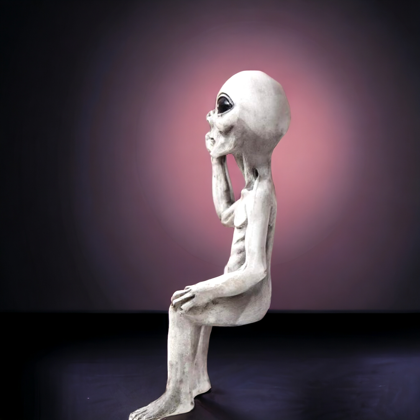 Peace Sign Alien Ornament - A Cosmic Touch for Your Space