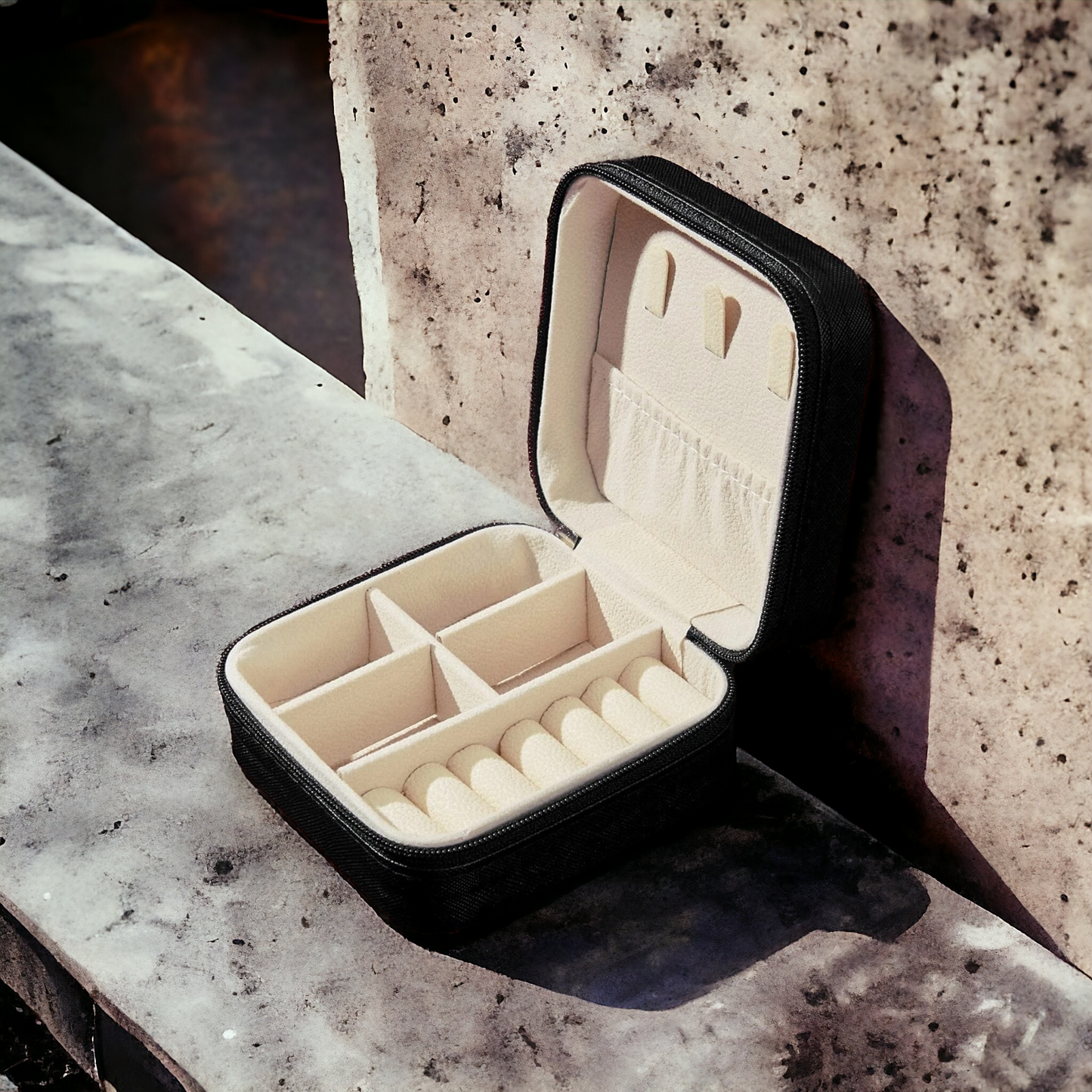 Skeleton Love Print Mini Travel Jewellery Box - Elevate Your Style