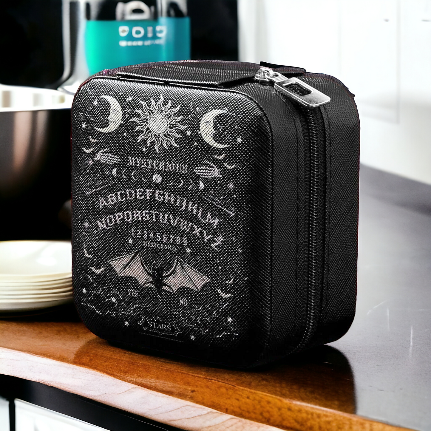 Talking Board Print Mini Travel Jewellery Box - Embrace The Mystique