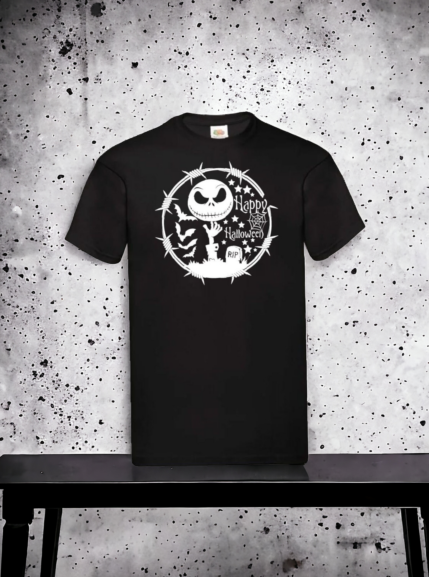 Jack Inspired Happy Halloween Graveyard T-shirt - The Perfect Tribute To The Pumpkin King