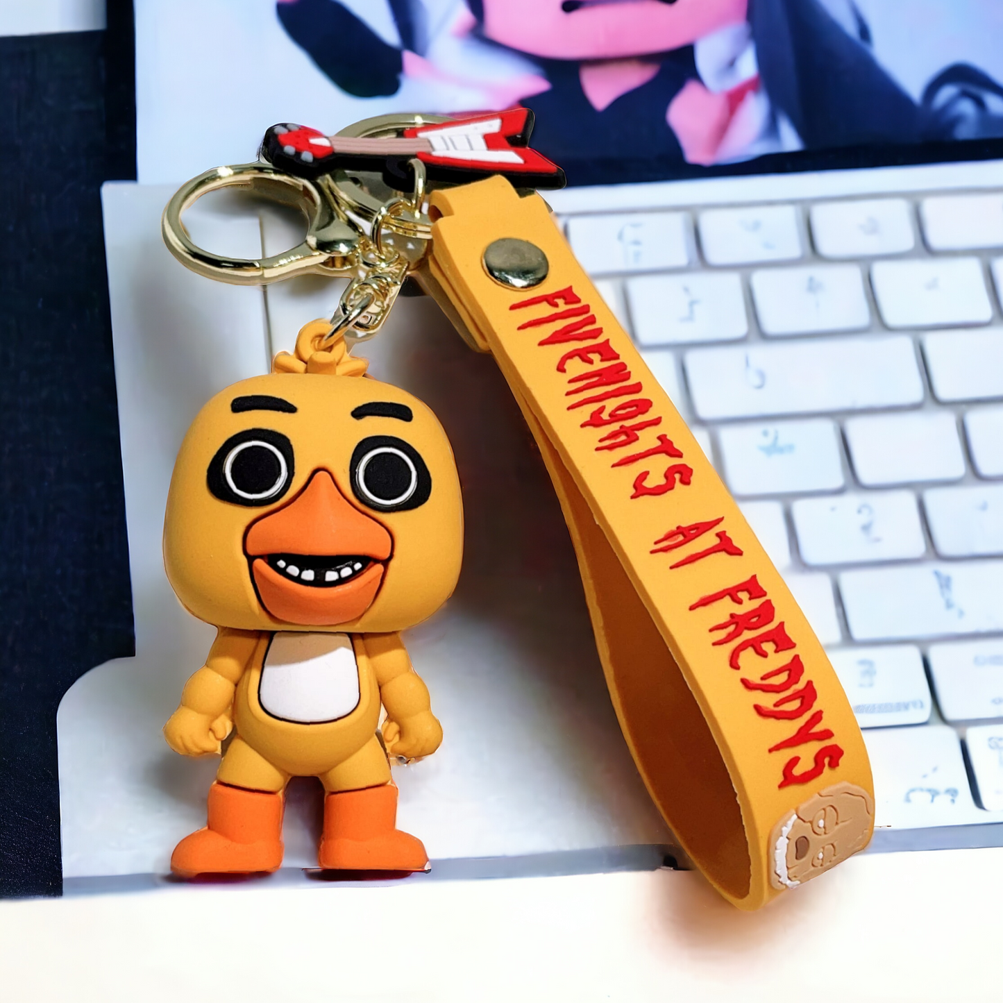 FNAF Chica 3D Keyring – Take the Horror with You!