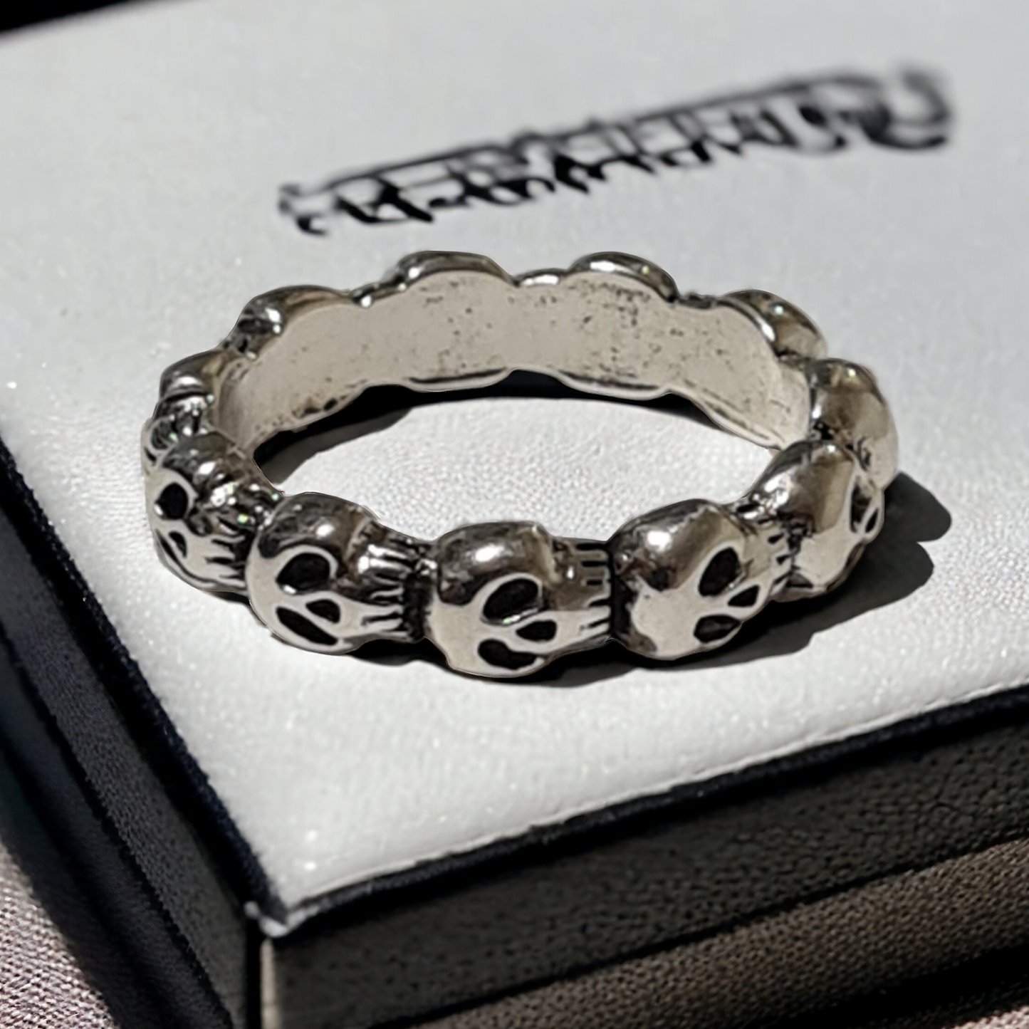 Set Of 3 Gothic Style Rings - Edgy And Gothic Aesthetics
