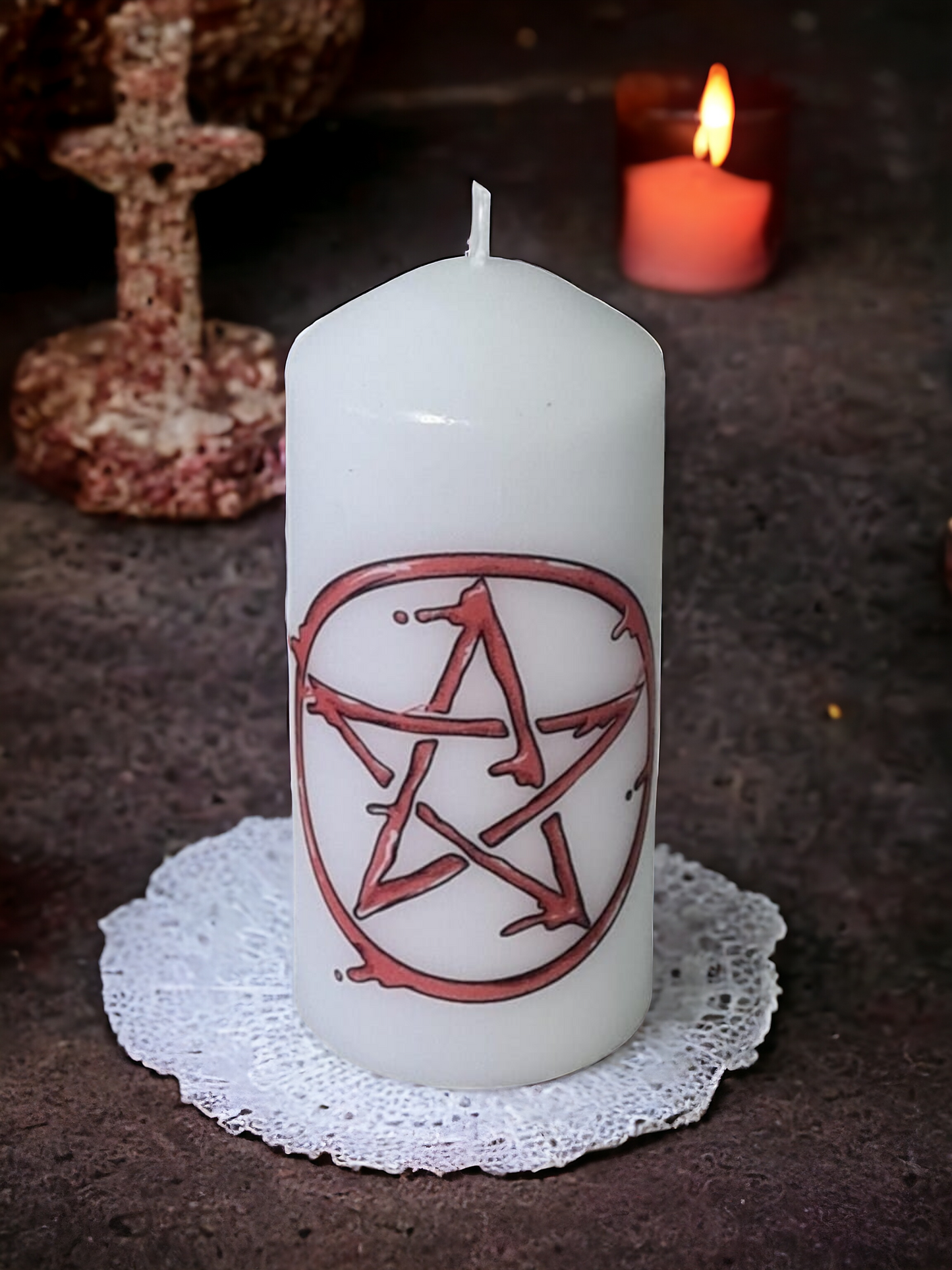 Alternative Gothic Pillar Candles - Perfect For Those Who Embrace A Gothic Or Alternative Style