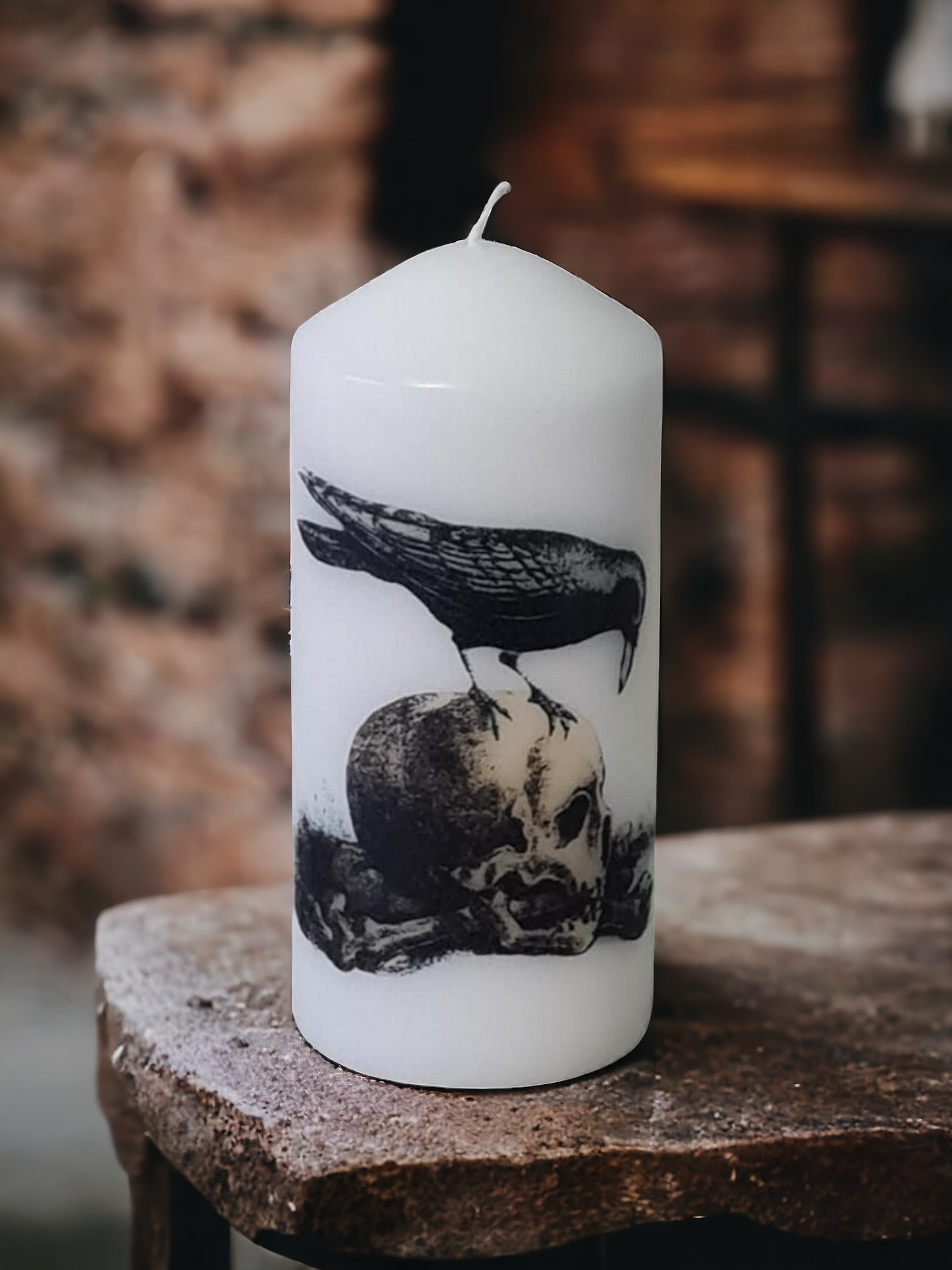 Alternative Gothic Pillar Candles - Perfect For Those Who Embrace A Gothic Or Alternative Style