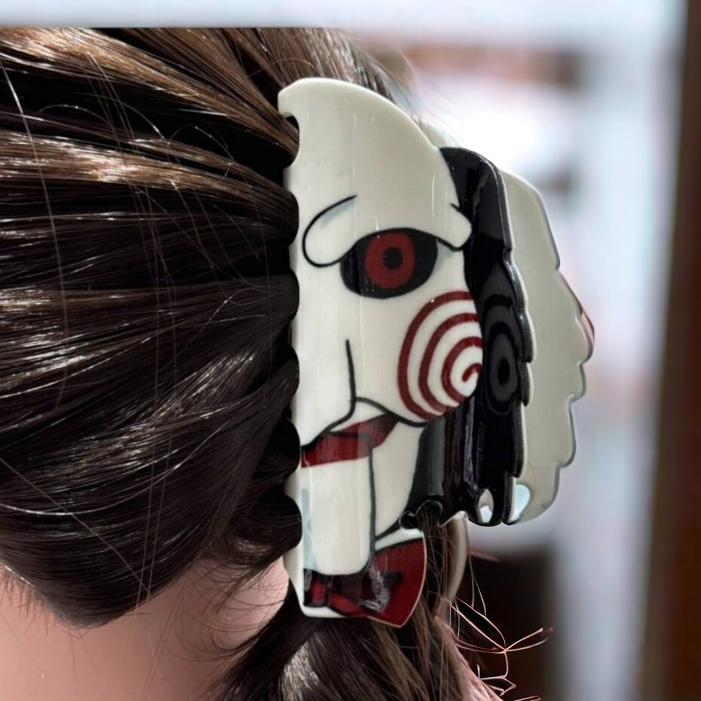 Jigsaw Hair Claw Clip - Inspired By The Iconic Villain