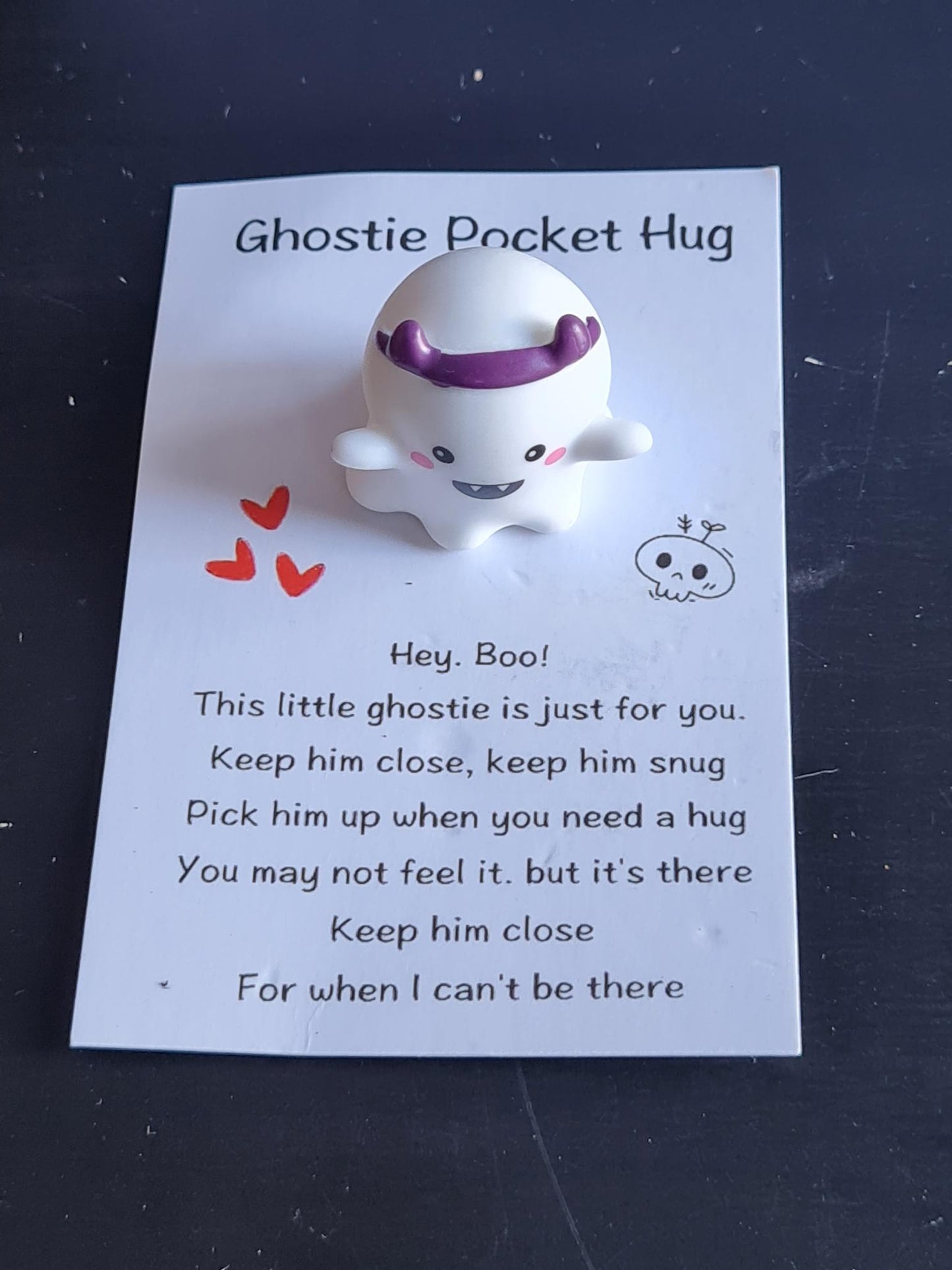 Ghostie Pocket Hug paranormal boo box boo basket Halloween