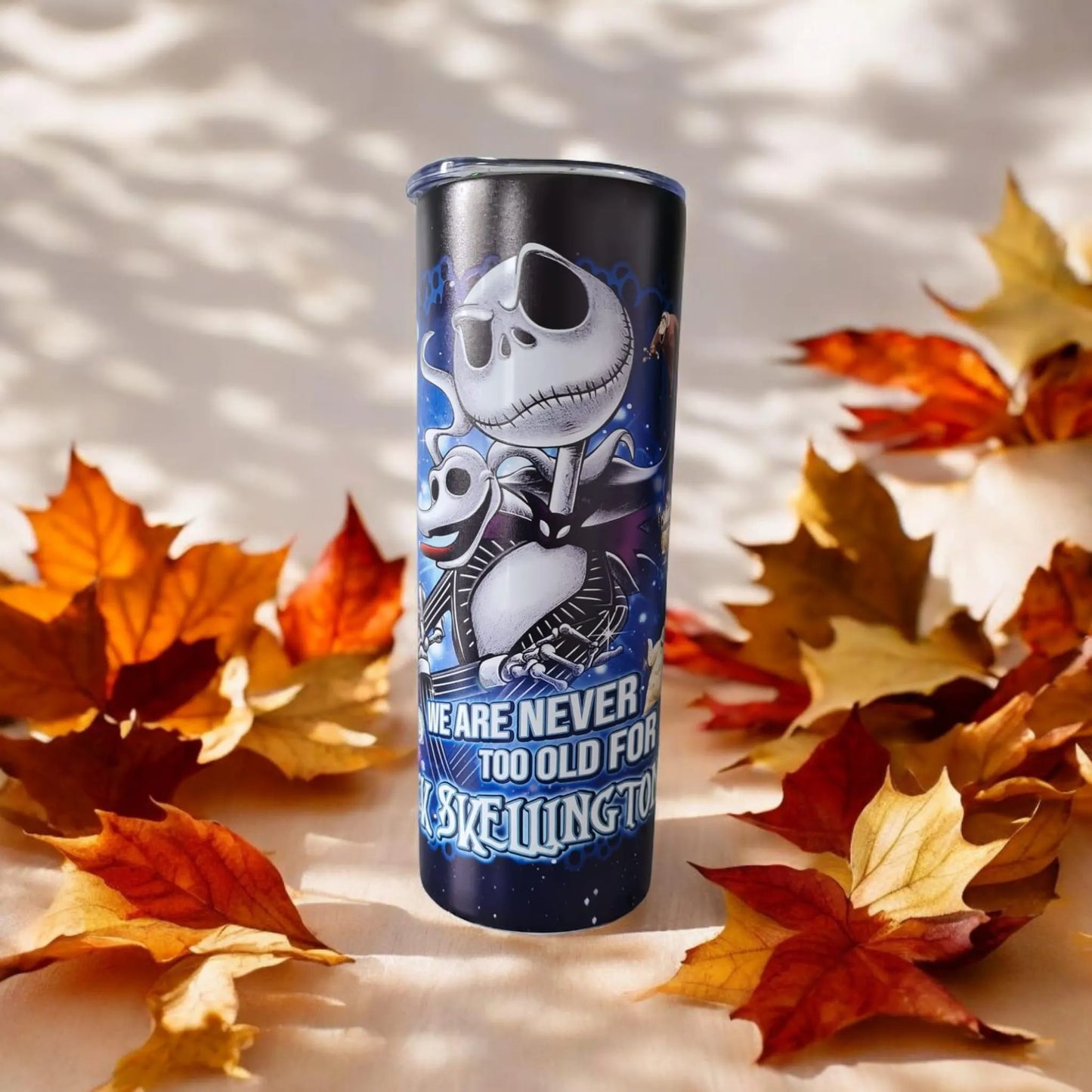 Jack Skellington 20 oz stainless steel tumbler for horror fand an nightmare before Christmas
