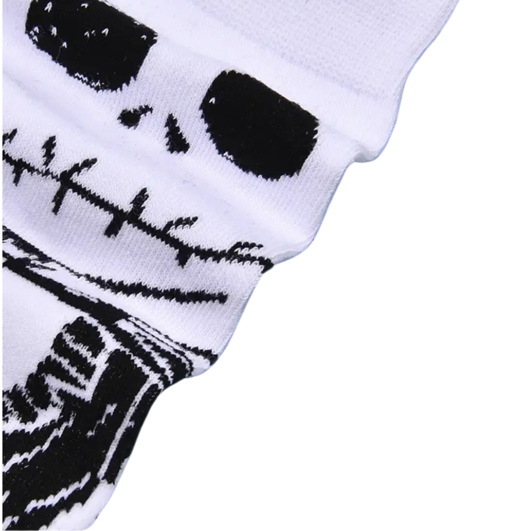 Jack Skellington Inspired Sock - Add A Spooky Touch To Your Outfit