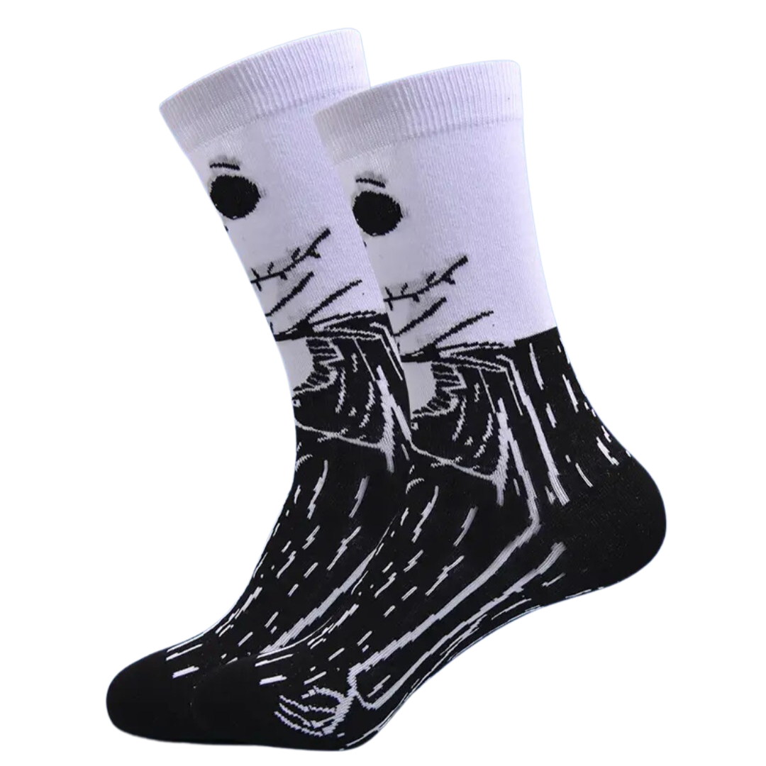 Jack Skellington Inspired Sock - Add A Spooky Touch To Your Outfit