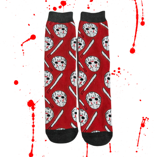 jason socks for horror fans and alternative lovers
