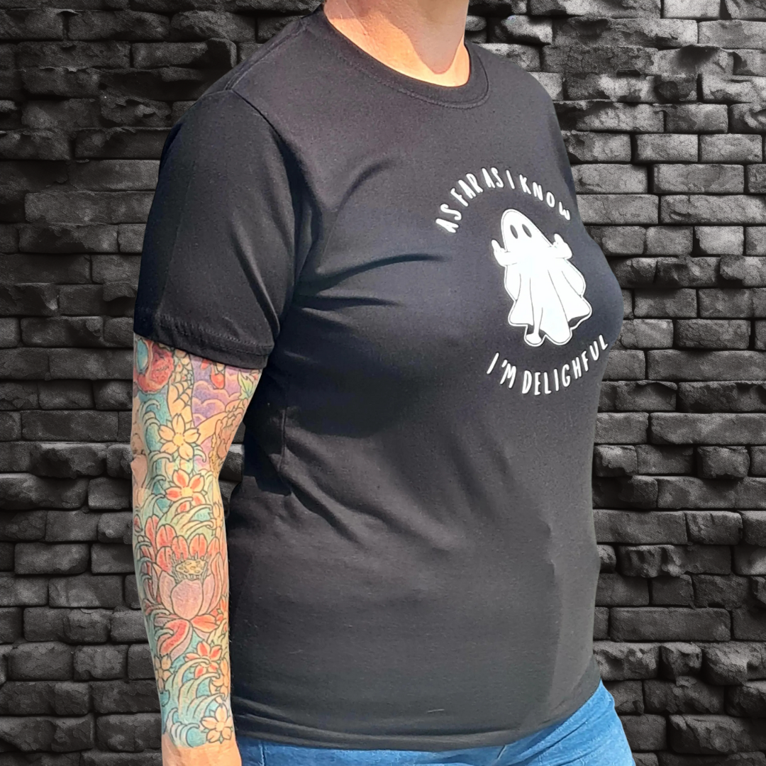 cheeky rude middle finger ghost with attitude fashion UK alternative