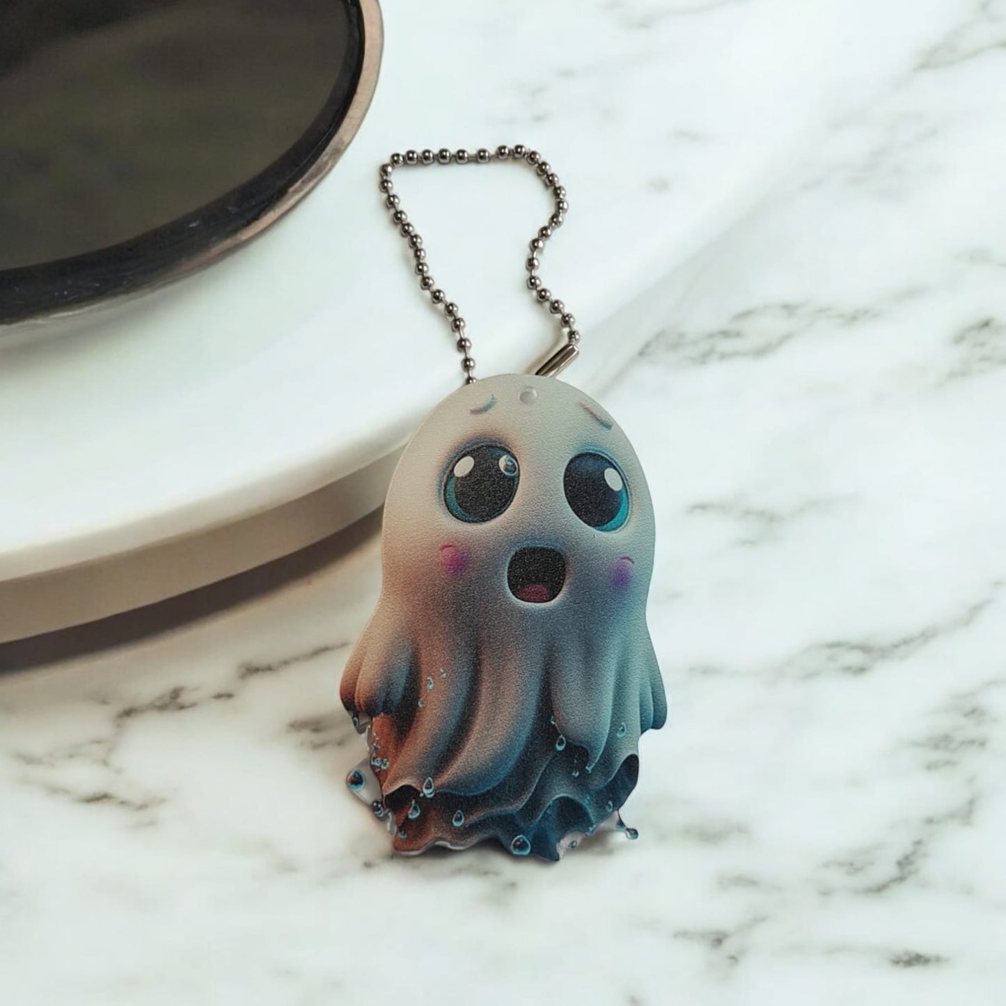ghost keyring Halloween boo basket paranormal