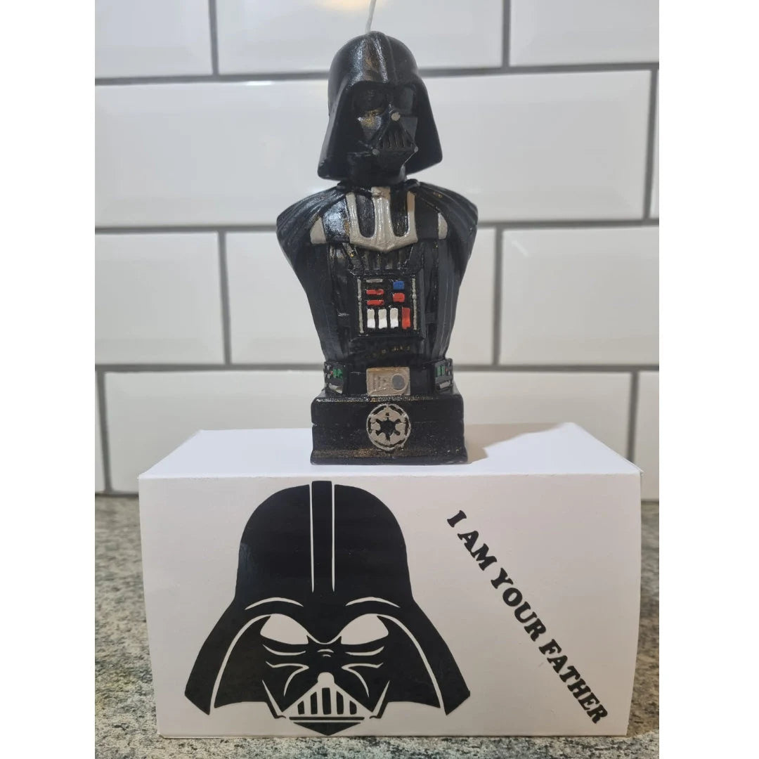 Handmade Darth Vader-Inspired Pillar Candle - Embrace The Dark Side Of Home Décor