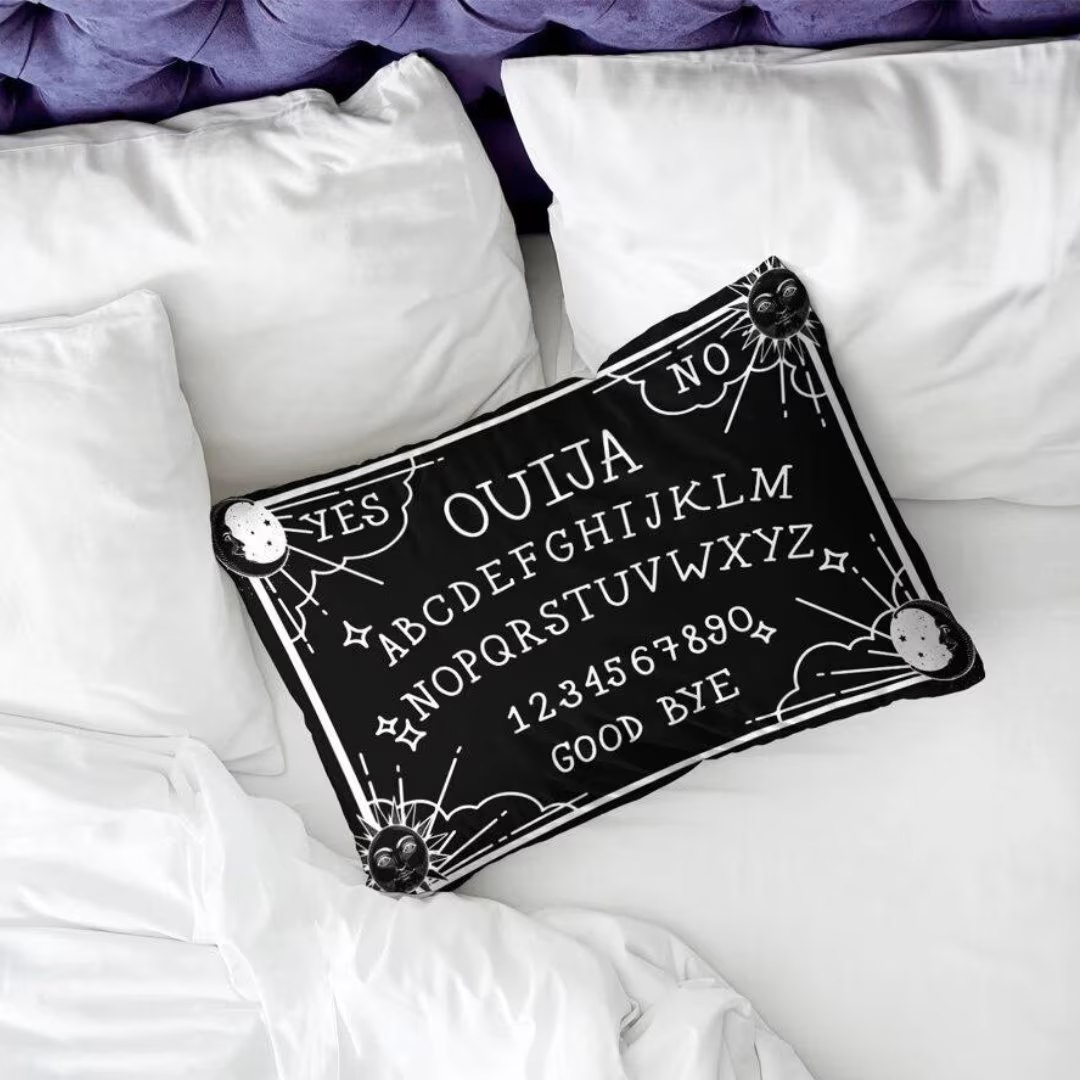Talking Board Print Cushion Cover - Capturing The Essence Of Mysticism And The Occult