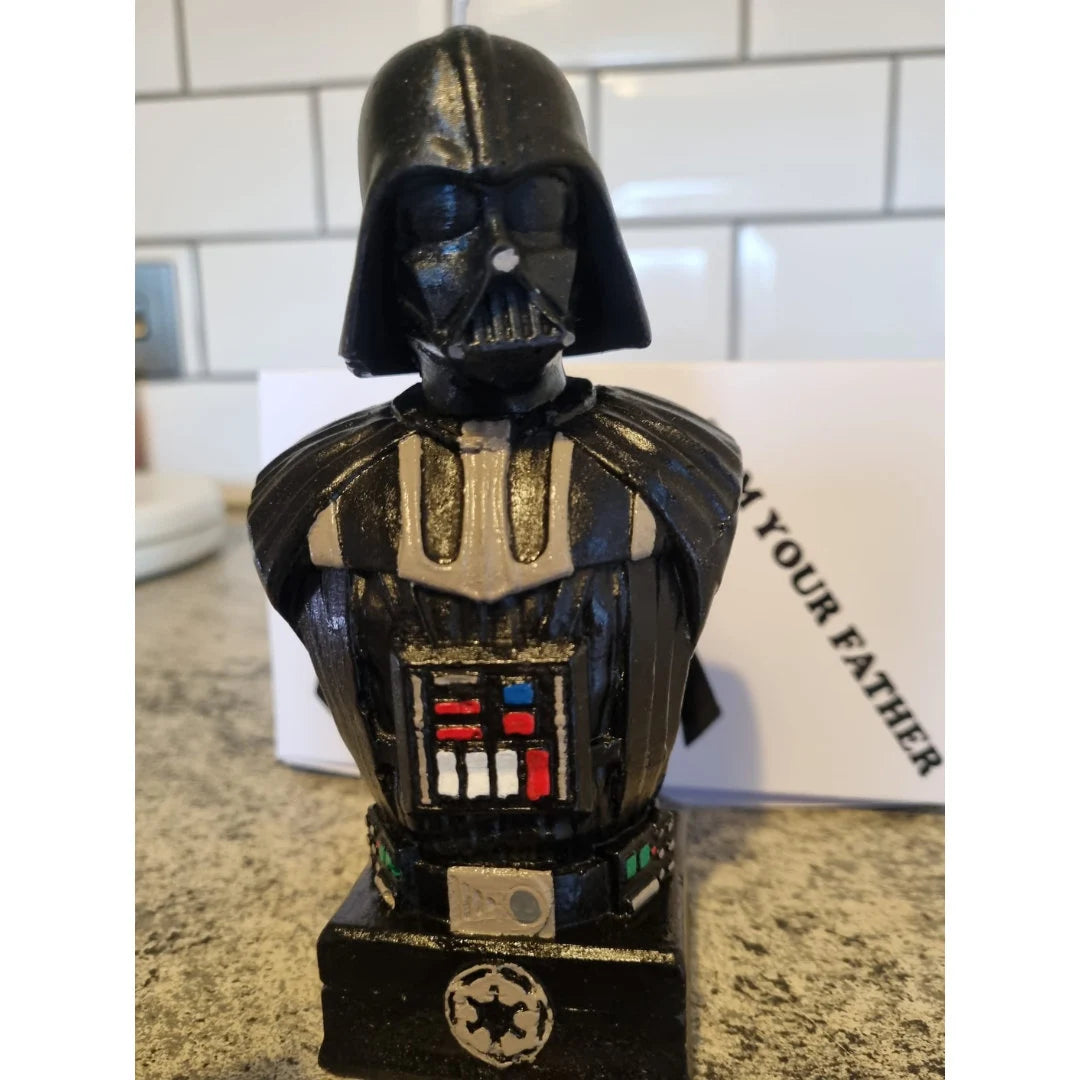 Handmade Darth Vader-Inspired Pillar Candle - Embrace The Dark Side Of Home Décor