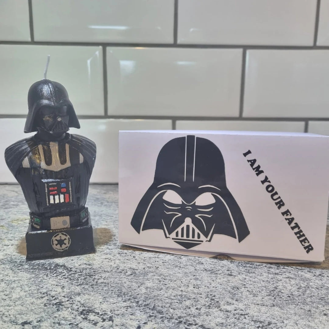 Handmade Darth Vader-Inspired Pillar Candle - Embrace The Dark Side Of Home Décor