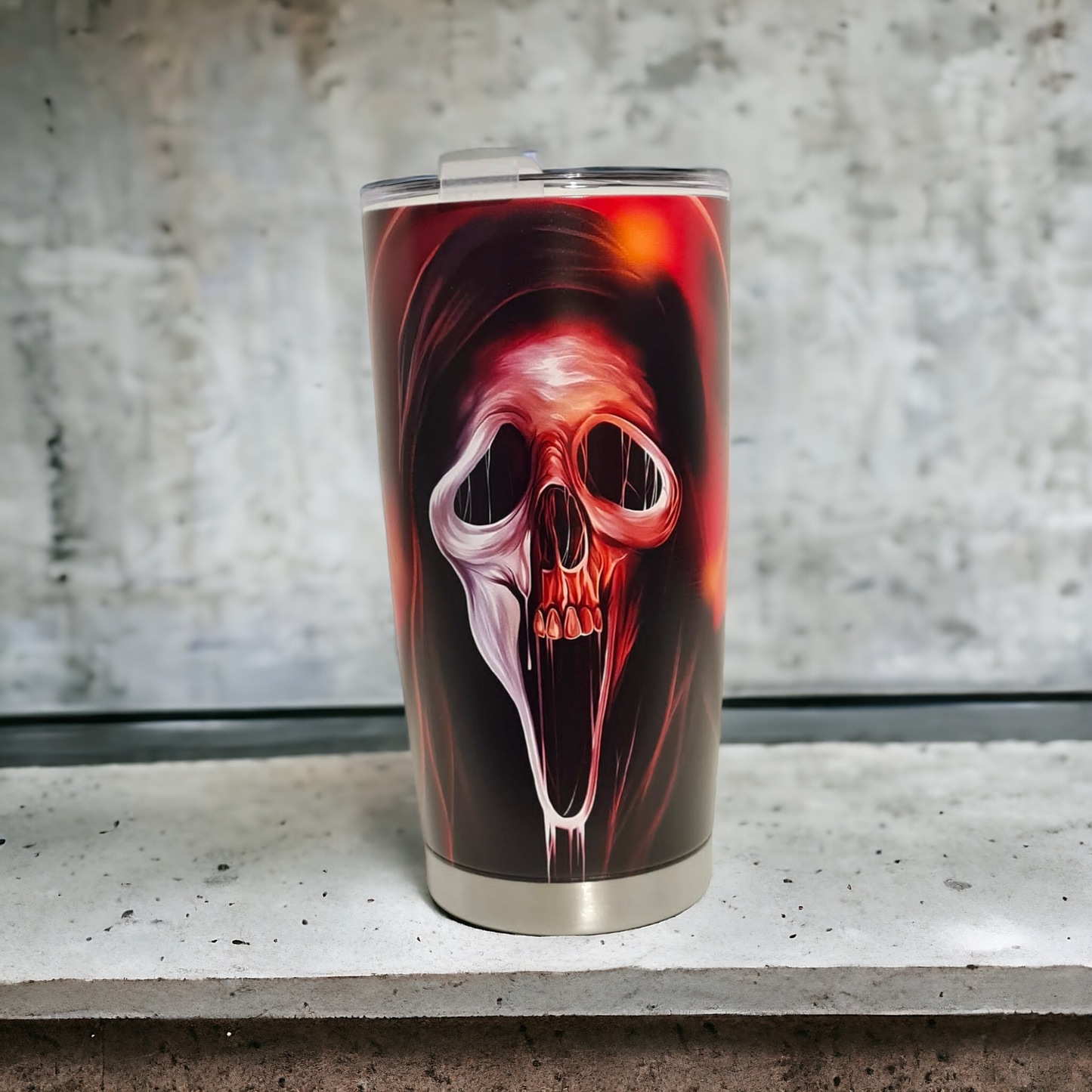 Ghostface Inspired 20oz Tumbler