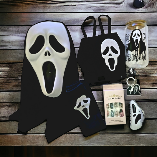 Ghost Face Halloween Gift Set with personalised gift note  Movie character inspired