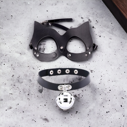 Cat Mask And Bell Collar