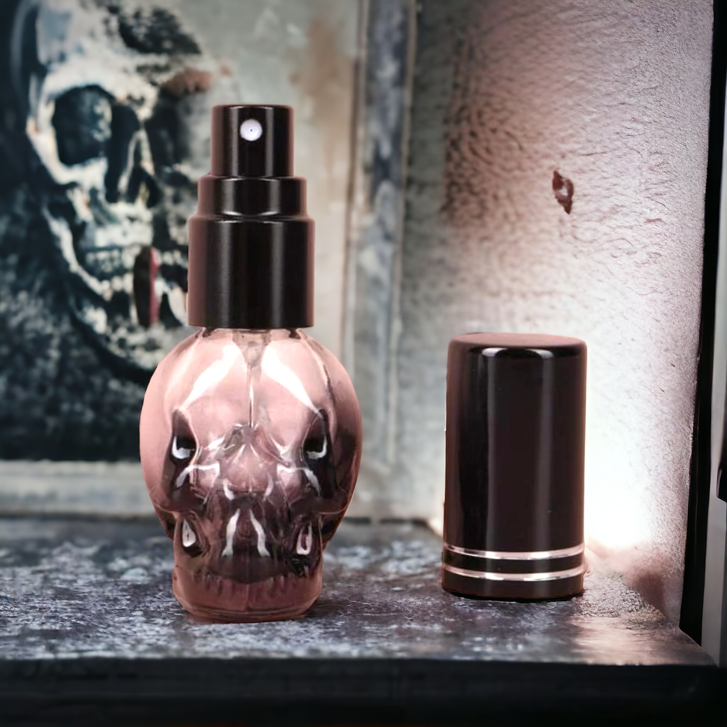 8ml Travel Skull Empty Refillable Perfume Bottle