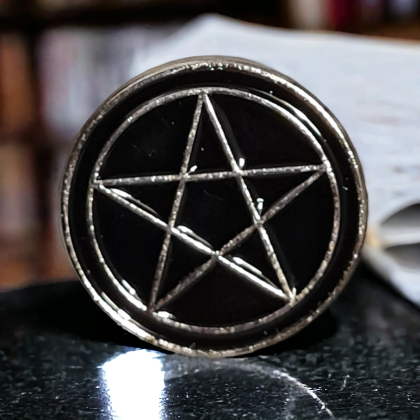 Pentagram Pin Badge