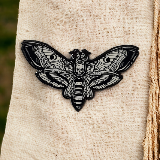 Death Moth Pin Badge