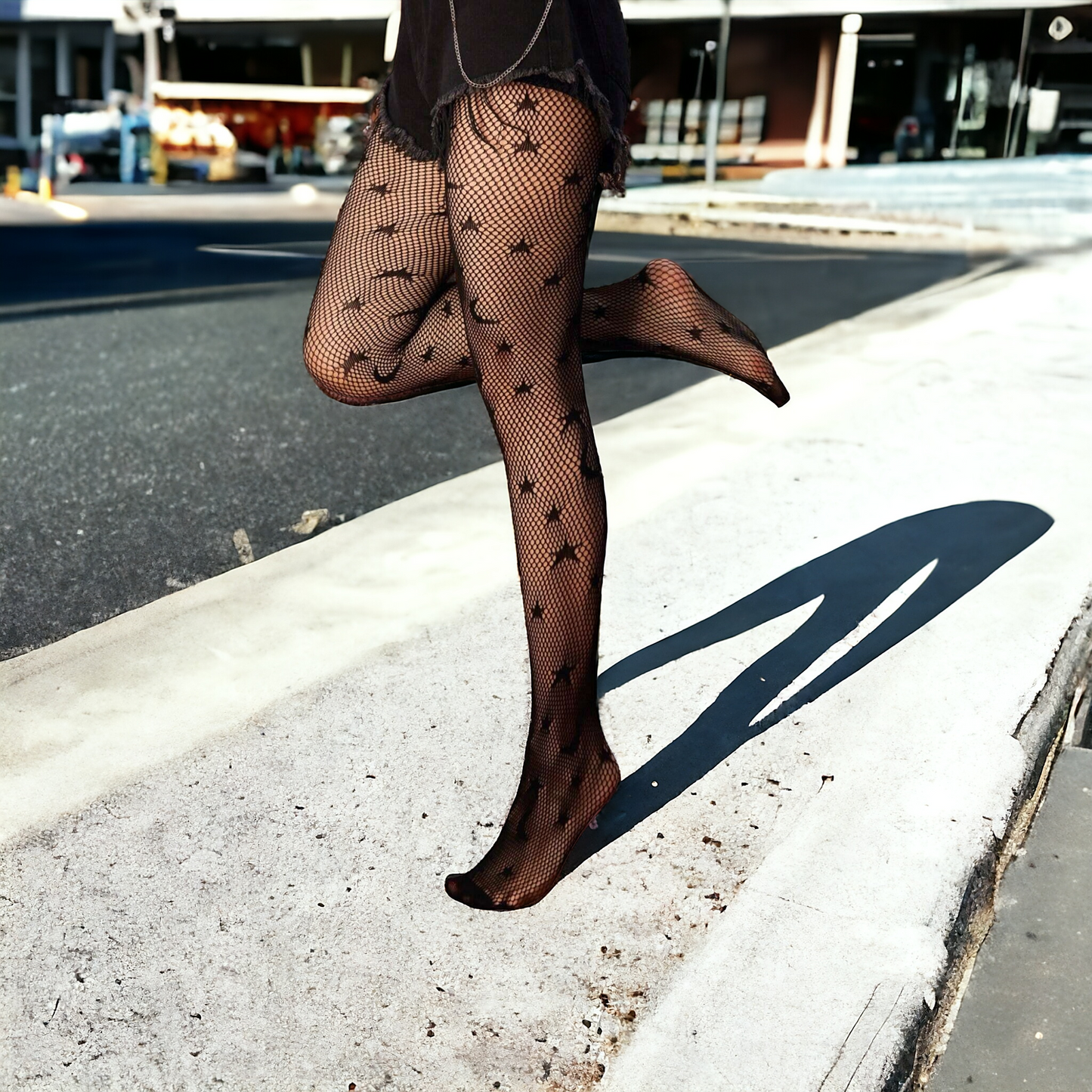 Gothic Stars & Moon Pattern Tights