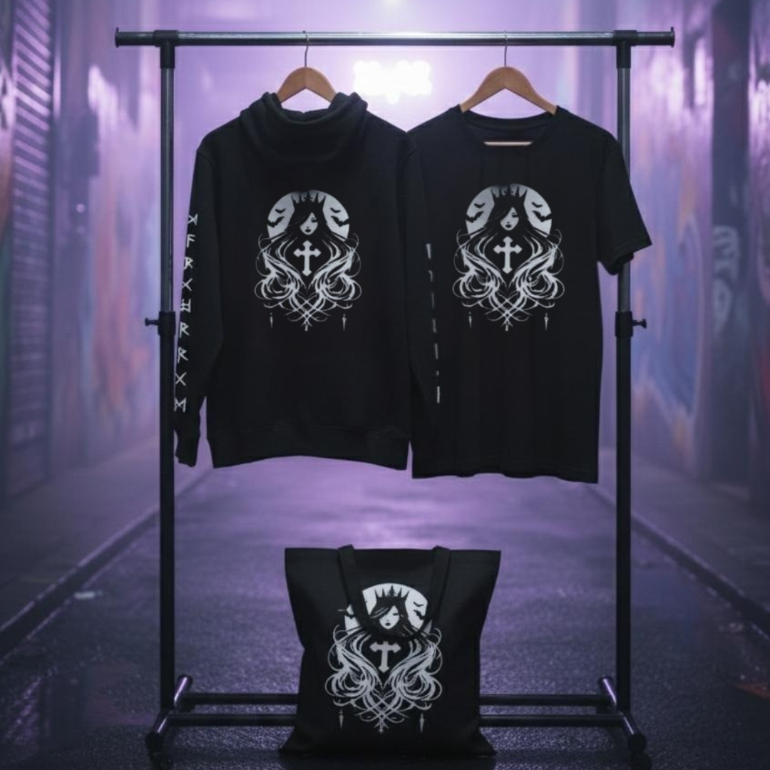 Shadowborne Queen — Tri-Ritual Trinity Set (The Relic · The Sigil · The Vessel)