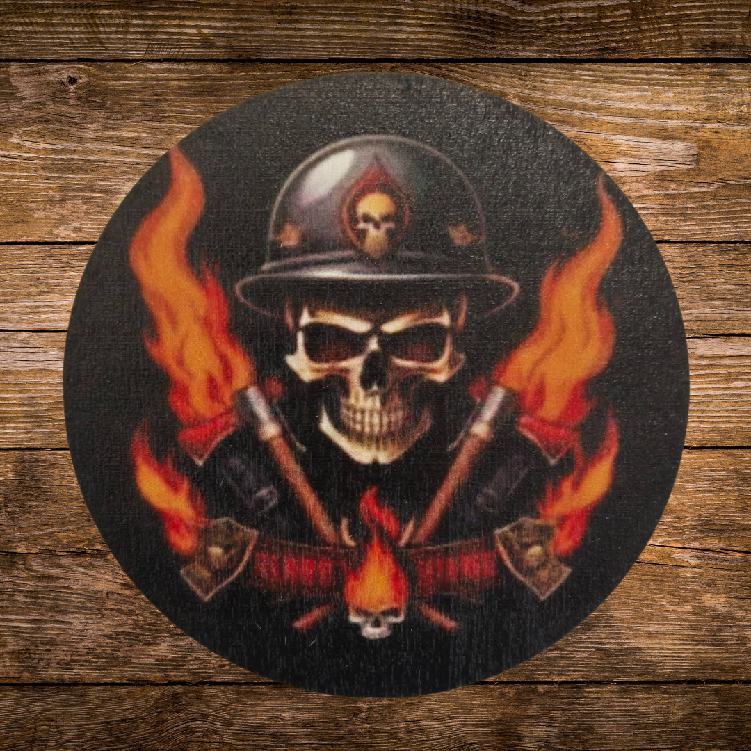 Raising hell skull coaster 