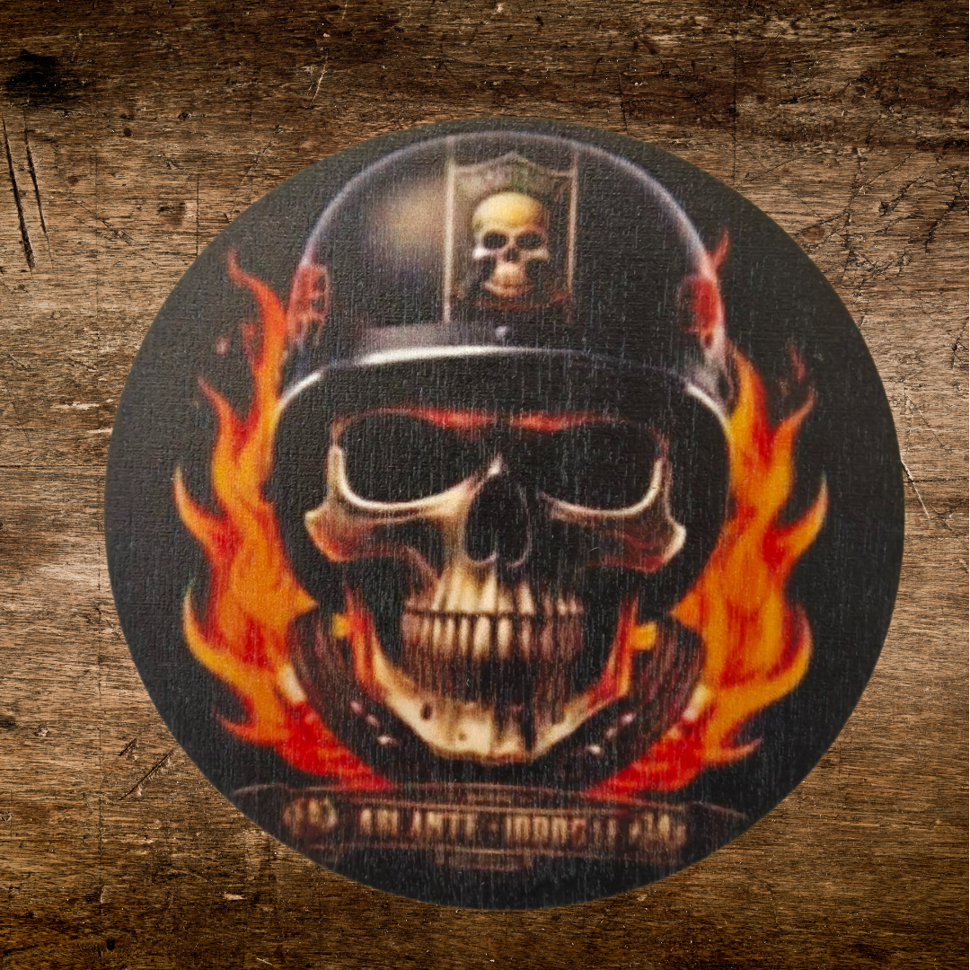 Skull from hell biker army skull coaster 