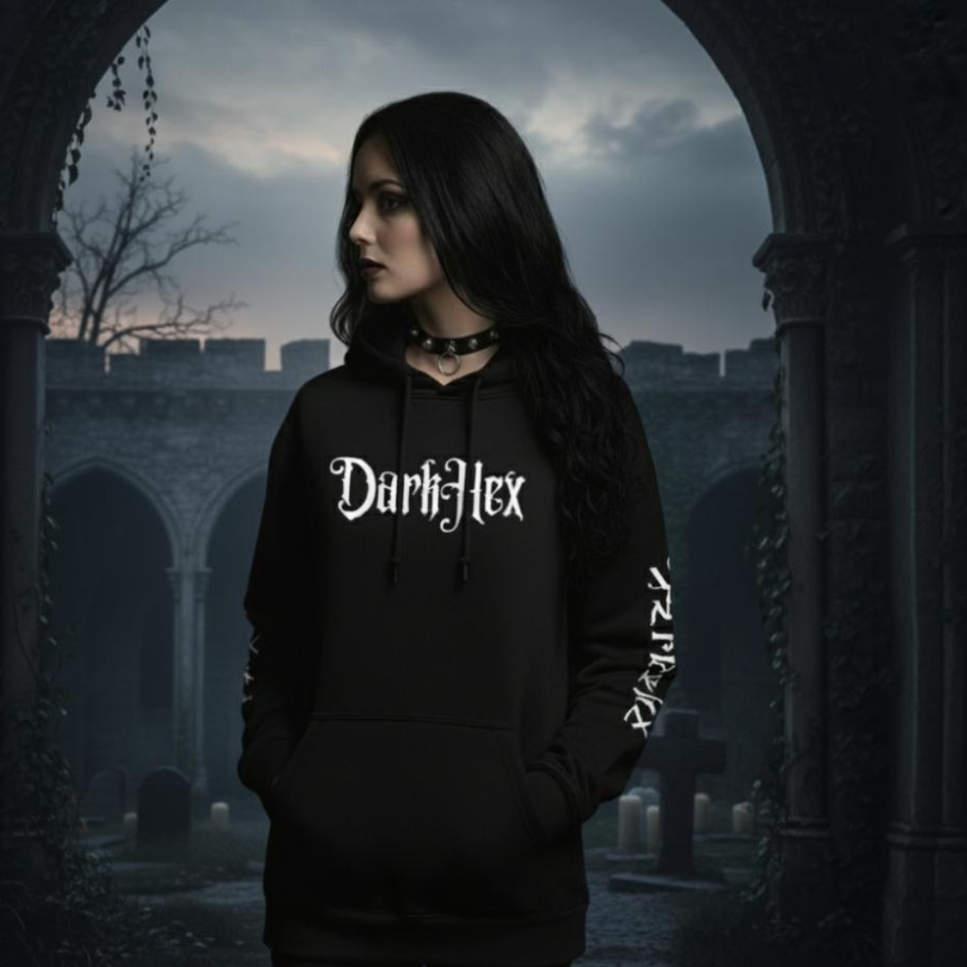 darkhex black alternative hoodie