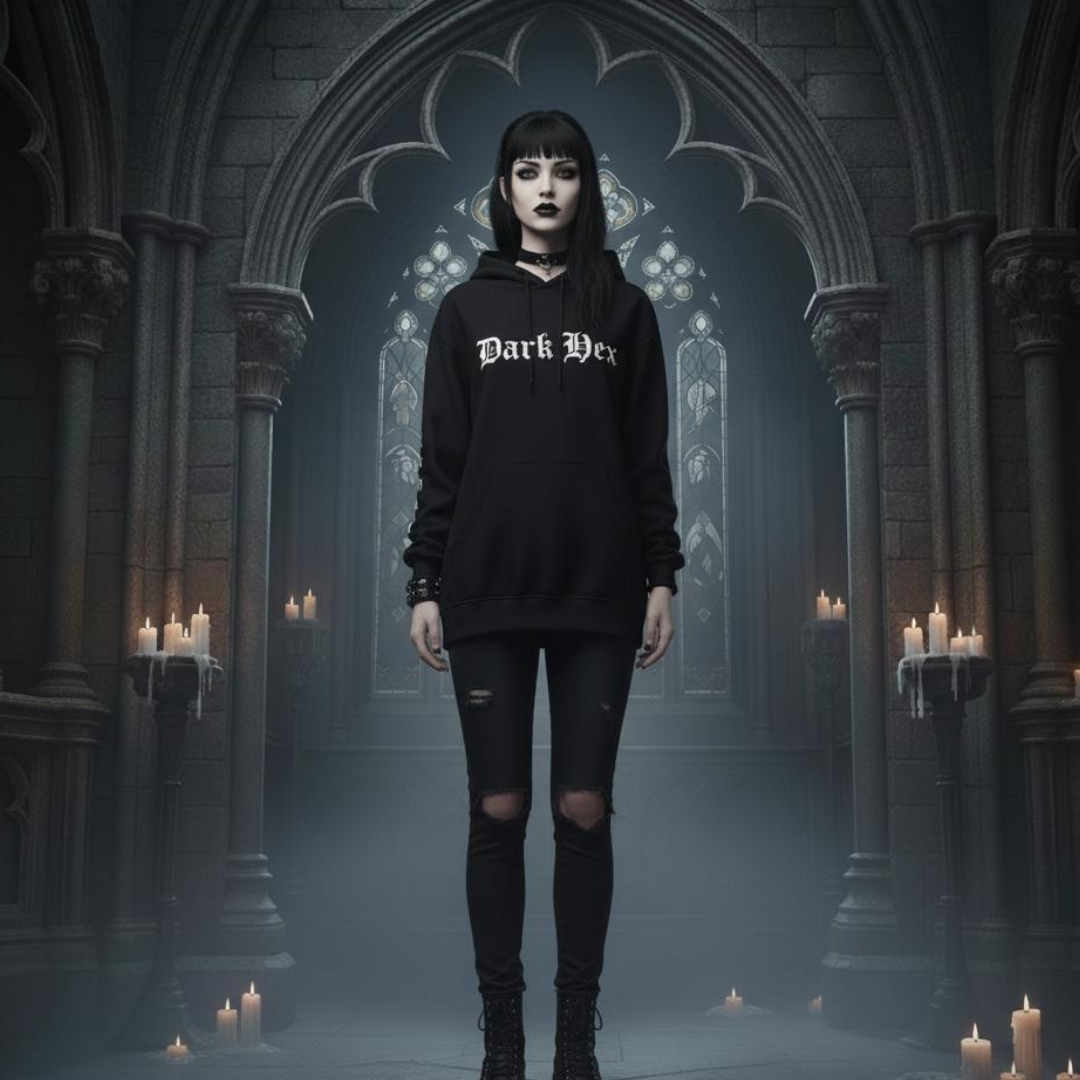darkhex black hoodie