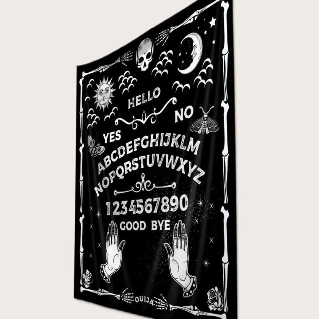 Ouija Star And Moon Print Tapestry