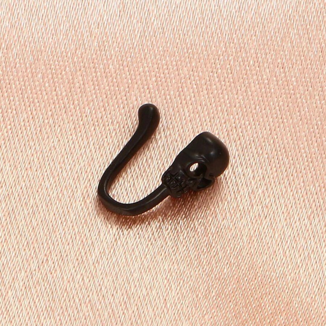 Skull Shaped Clip-On Nose Ring