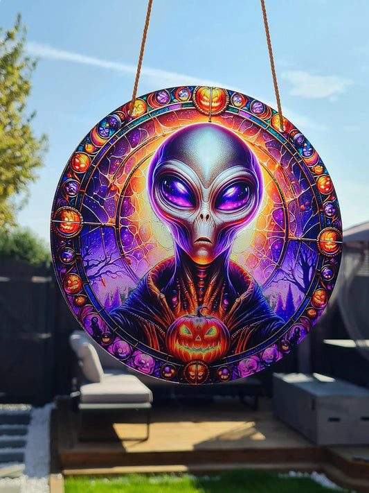 Cosmic Visitors – Gothic Alien Suncatcher