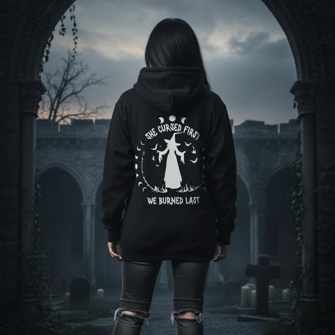 witch black hoodie